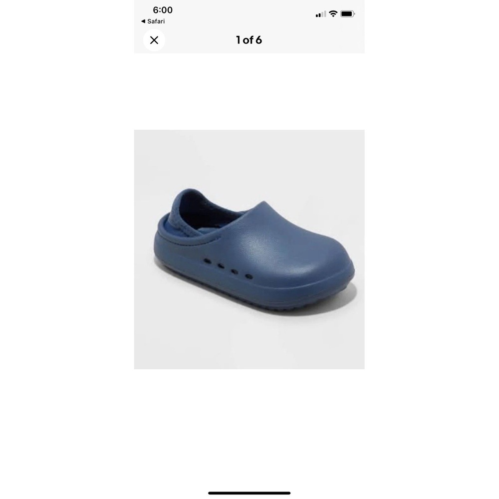Cat & Jack Kids Rowan Slip-On Clog Shoes Navy Blue Size 11 Unisex